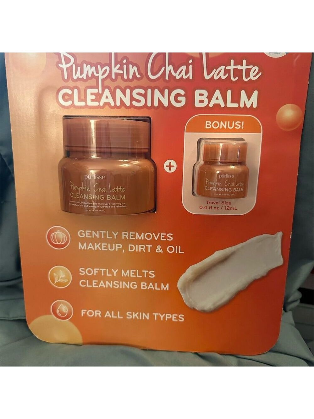 Purlisse Pumpkin Chai Latte Cleansing Balm + Travel Size Bonus
